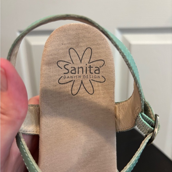 Sanita adjustable teal / mint sandals, size 41 - Picture 2 of 5